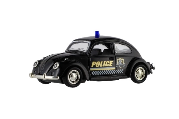 Auto policija retro 11cm metal / plast na povratni pogon na baterije sa svjetlom 4 vrste