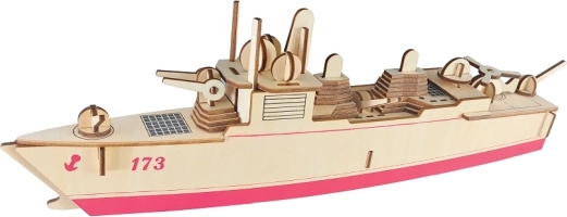 Woodcraft drvene 3D puzzle razarač (torpedni razarač)