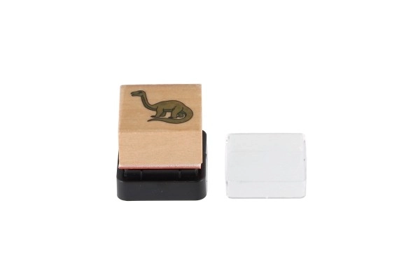 Drveni pečati 5+1 s jastučićem dinosauri 3x3cm na kartici