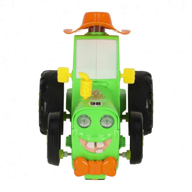 Zeleni skačući plesni traktor na daljinsko upravljanje