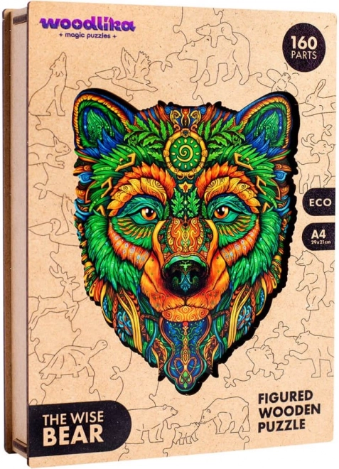 Drvene puzzle Mudri medvjed