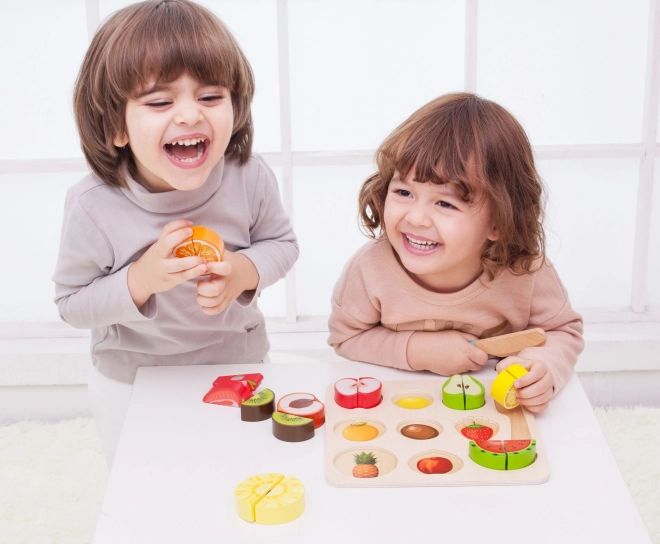 Klasični Svijet Drveno Voće za Rezanje Montessori Set
