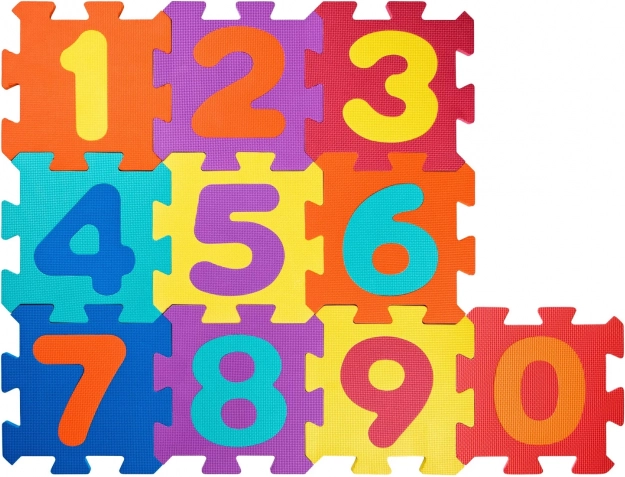Pjenaste puzzle s brojevima za djecu