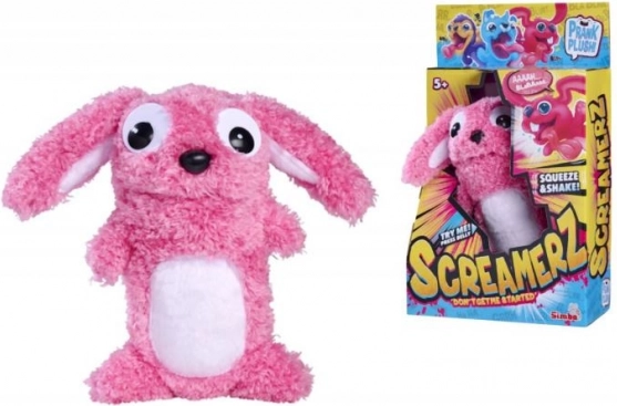Plišana igračka ScreamerZ ružičasti zec 30 cm