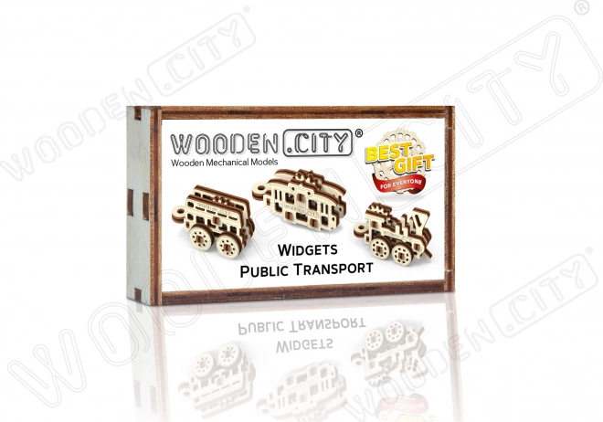 3D puzzle Prometna sredstva - Wooden City mini set