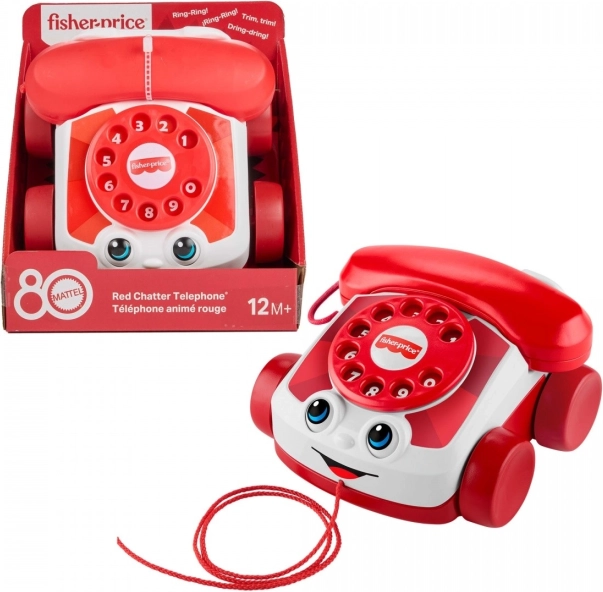 Telefon Fisher-Price Chatter – obljetnička edicija za 80 godina MATTEL-a, crveni