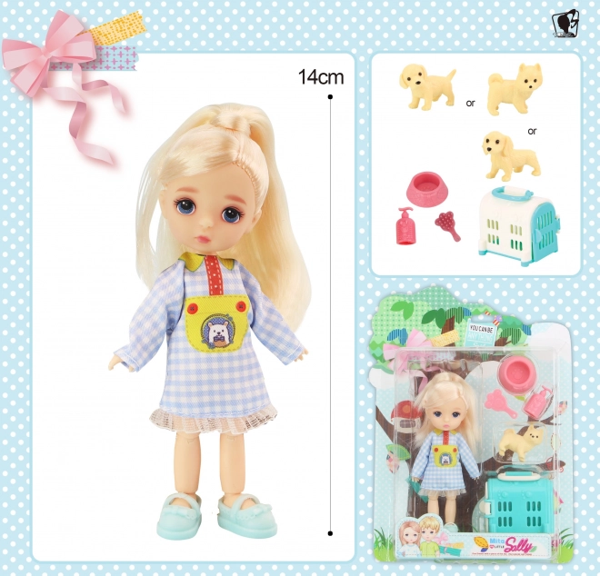 Lutka s psićem set 12,5 cm