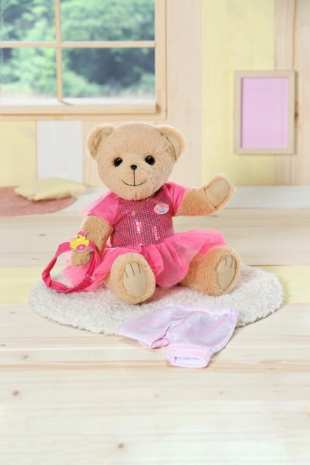Medvjedić BABY Born u bijeloj odjeći
