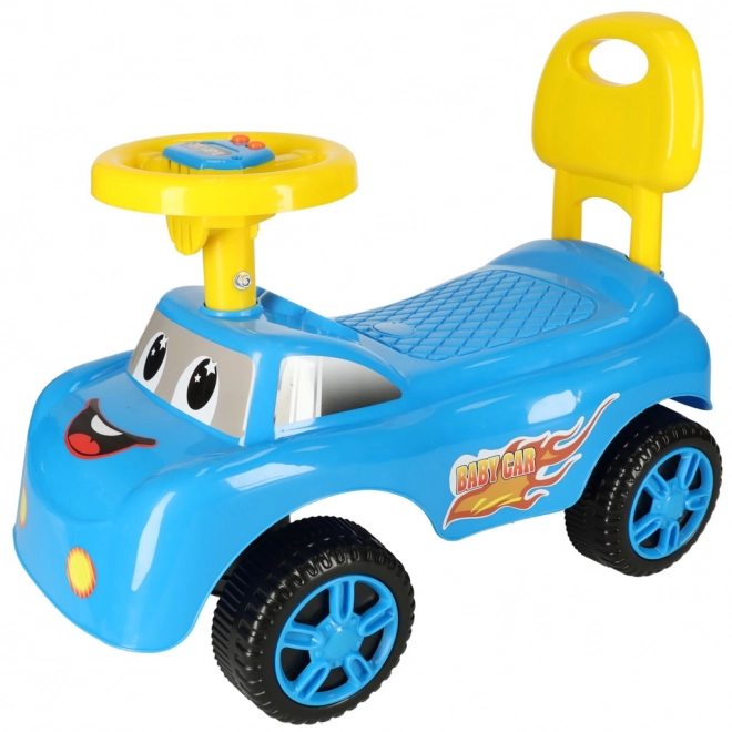 Smiješni hodalica auto s trubom, plava