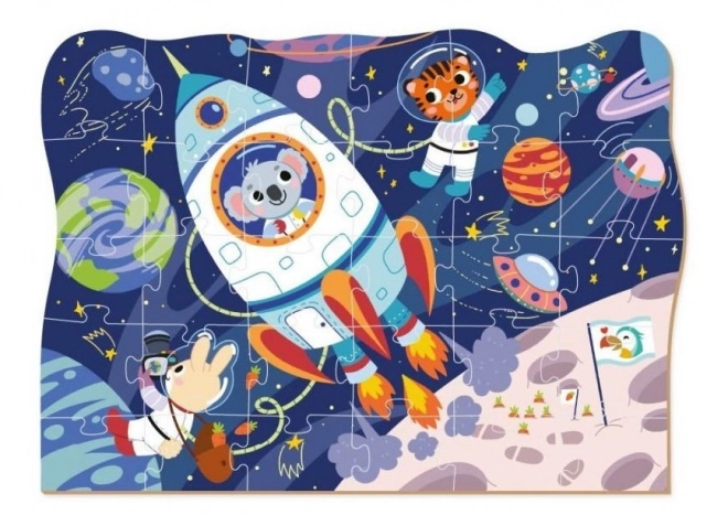 DODO Puzzle Prijevoz: Izlet u svemir 30 komada