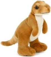 Smeđi plišani dinosaurus 20 cm