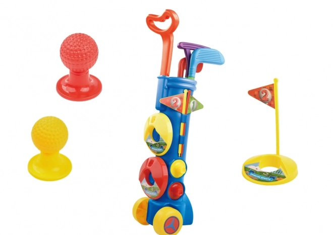 Veliki set za minigolf + golf kolica