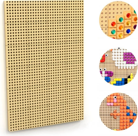 Masterkidz zidna kreativna STEM ploča s montažnim panelom 120 × 80 cm