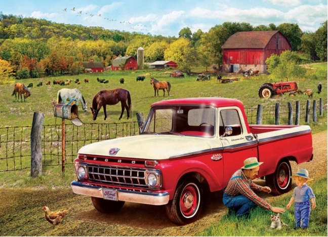 puzzle djedov automobil 1000 dijelova EUROGRAPHICS