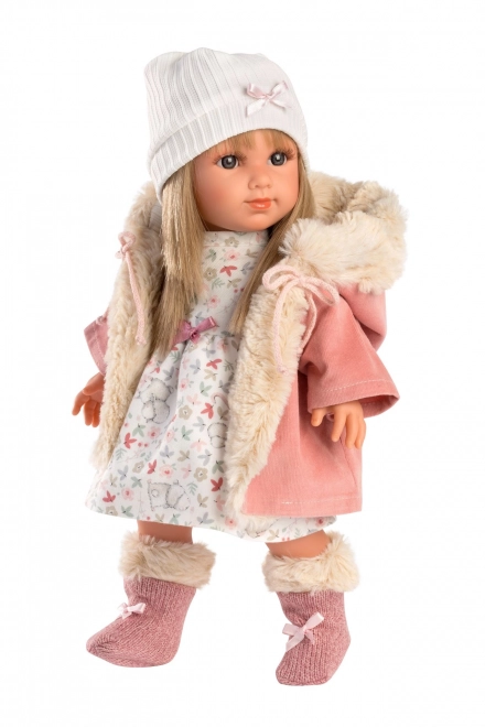 Llorens 53541 ELENA - realistična lutka s mekim tkaninskim tijelom - 35 cm