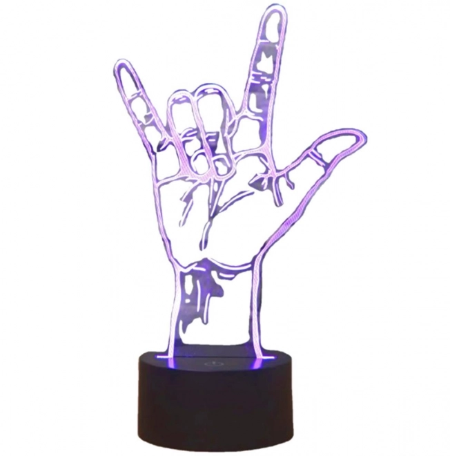 Lampa s 3D motivom ruke s LED osvjetljenjem