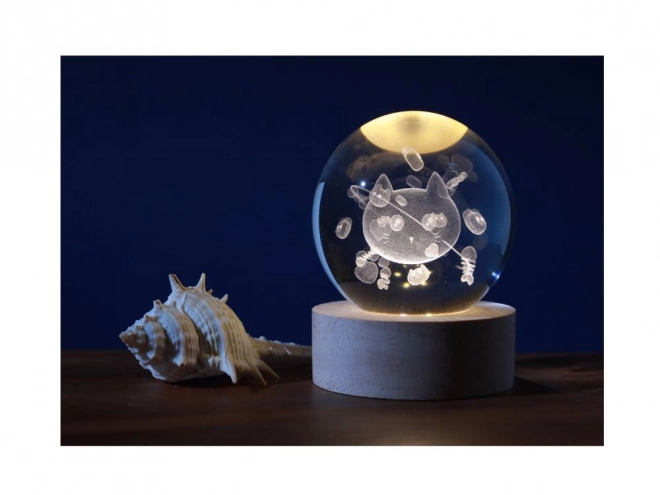 Kristalna lampa mačka 6 cm