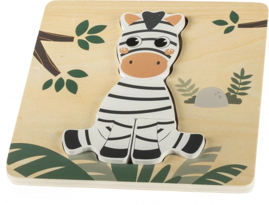 Drvene puzzle male, Zebra