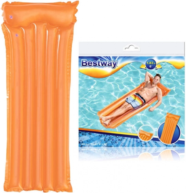 Bestway na napuhavanje ležaljka Deluxe 183 × 76 cm – Narančasta