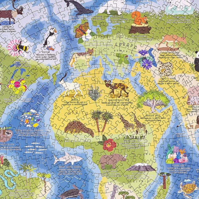 Kružne puzzle Ridley's Games Ugroženi svijet 1000 dijelova