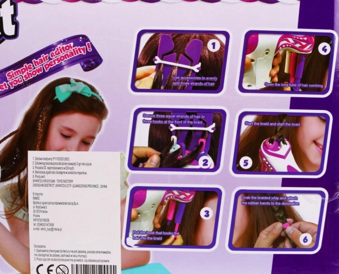 Dječji set za pletenje 6+ Brijač za kosu + dodatna oprema
