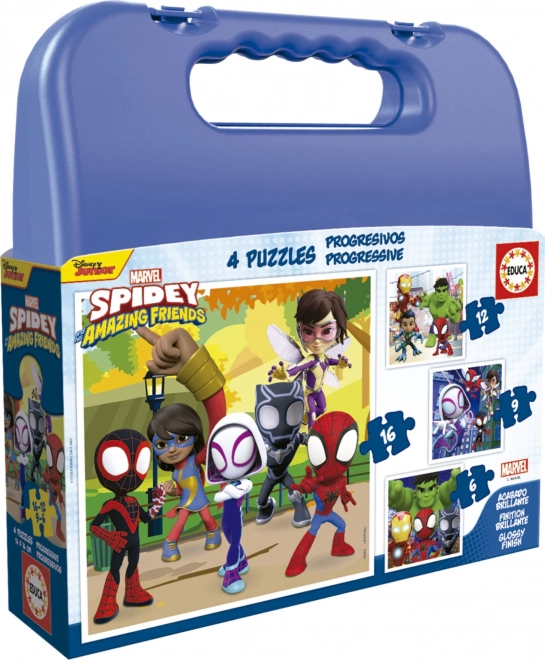Puzzle u kovčežiću Spidey i njegovi nevjerojatni prijatelji 4u1