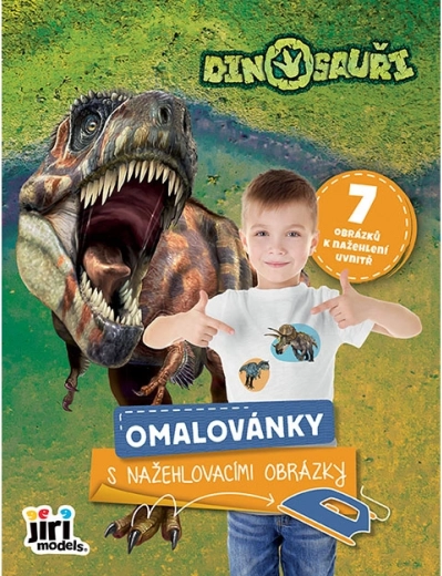 Bojanka s prijenosnim (za peglanje) slikama dinosauri