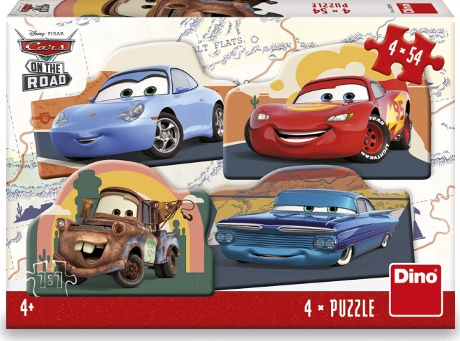 Puzzle Disney Pixar Cars 4x54 dijelova