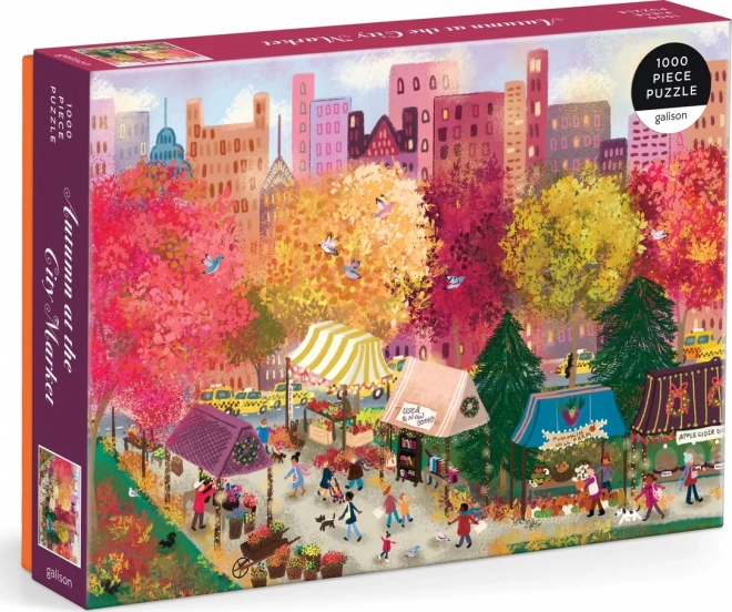 Puzzle Jesen na gradskom trgu 1000 komada Galison