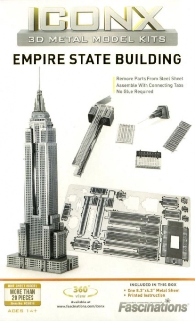 3D metalni model Empire State Building METAL EARTH