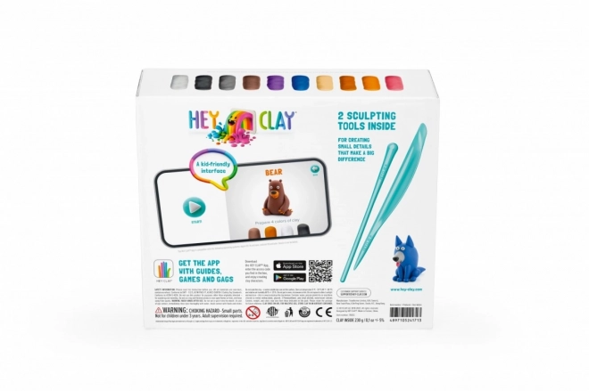 Hey Clay plastična set Šumske životinje