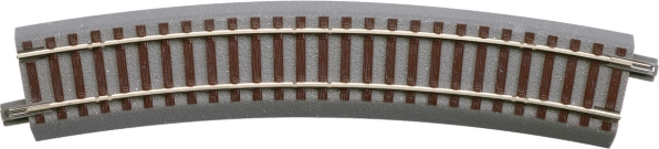 ROCO geoLINE zakrivljena tračnica s postoljem R502,7 mm, 22,5°, H0
