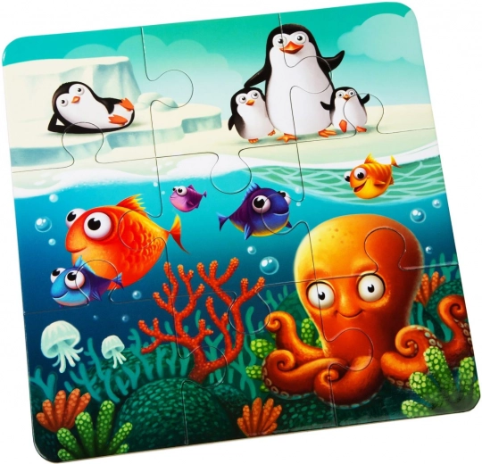 Tri slike s rastućom težinom