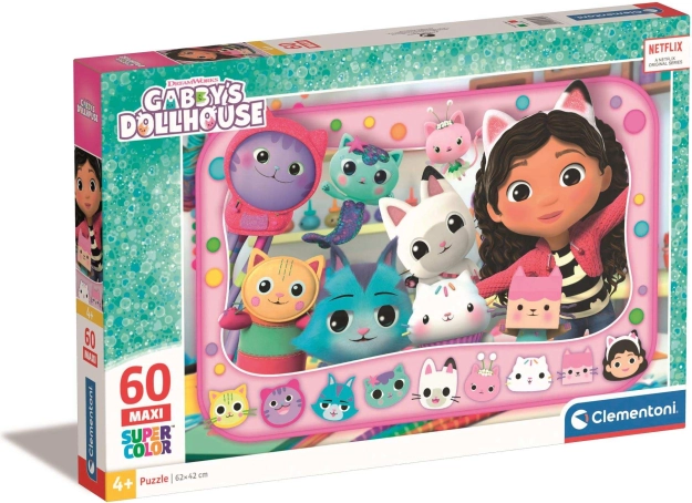 Puzzle maxi 60 dijelova GABBY'S DOLLHOUSE – CLEMENTONI