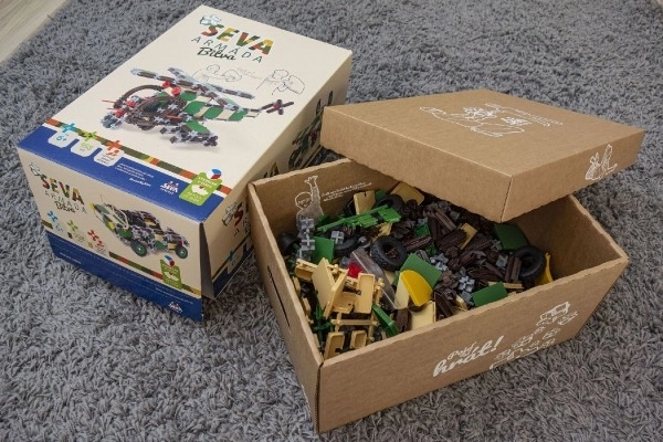 Građevinski set SEVA VOJSKA Bitka plastika 958ks u kutiji 27x38x18cm