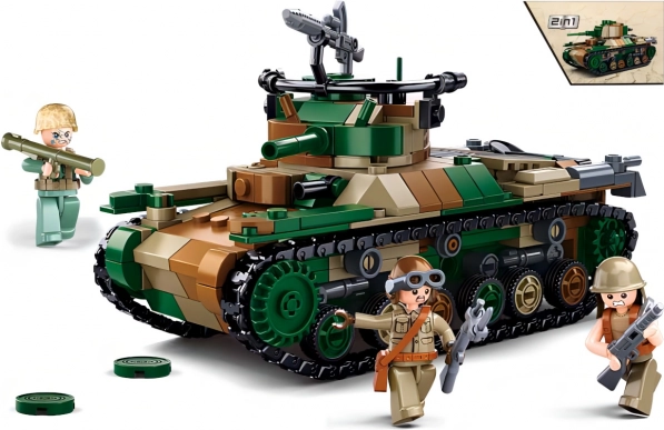 Sluban WWII japanski srednji tenk Type 97 2u1 građevni set