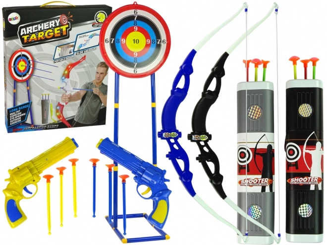 Streličarski set Luk Štit na postolju 134 cm Toulac Pištolj