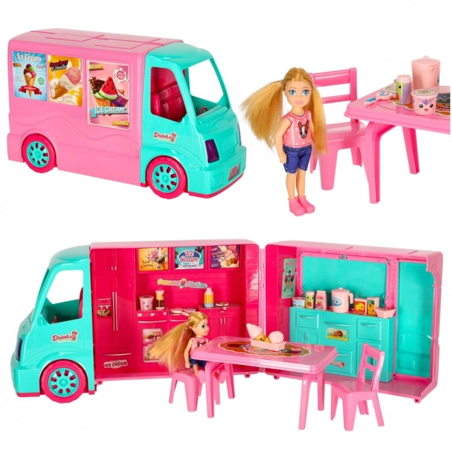 Kamper za lutke s food truckom