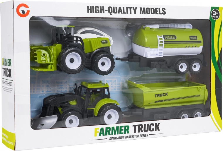 Realistična farma – 4 vozila u jednom setu