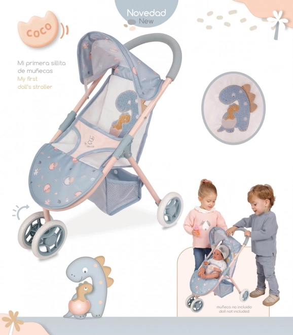 DeCuevas 90280 sportska kolica za lutke na tri kotača COCO 2024 - 55 cm