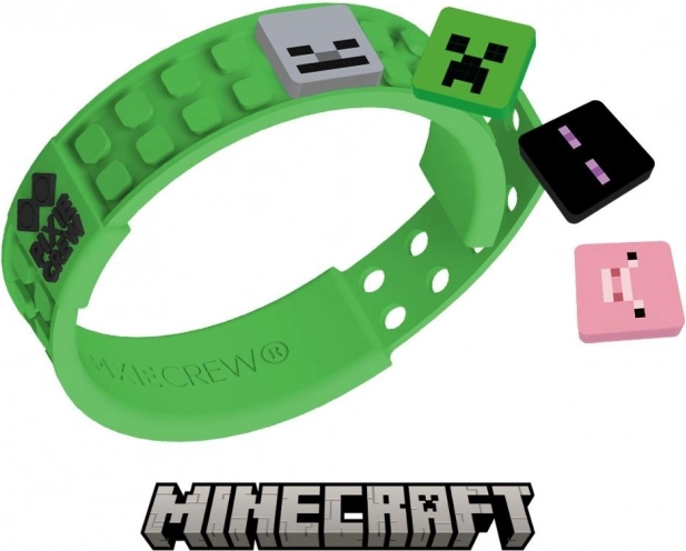 Podesivi zeleni narukvica Pixie Crew & Minecraft