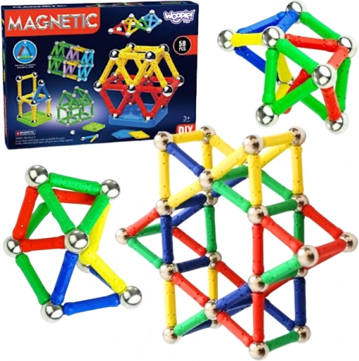 Woopie magnetske građevne kocke 3D, 58 kom