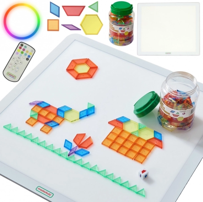 Šareni LED panel MASTERKIDZ s Montessori mozaikom 140 kom