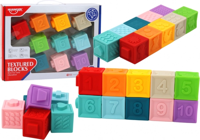 Set edukativnih gumiranih kockica za djecu