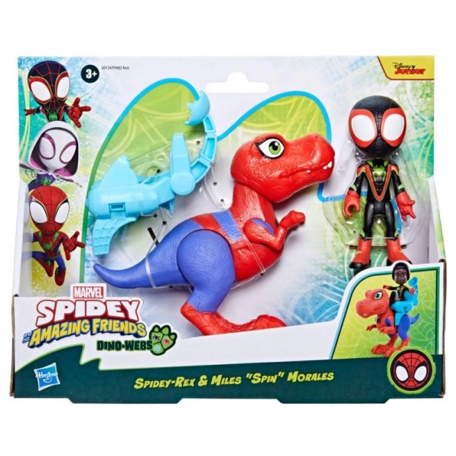 Spider-man kvaki i njegovi nevjerojatni prijatelji figurica s dinosaurom i dodatnom opremom