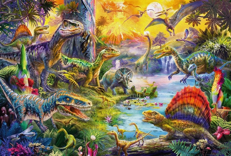 Prekrasna ilustracija dinosaura