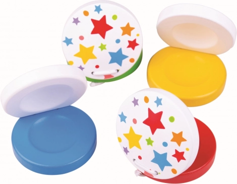 bigjigs toys kastanjete sa zvjezdicama – plave