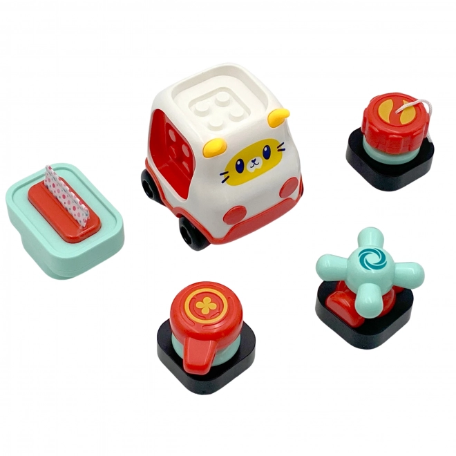 Montessori konstruktorski auto mačkica