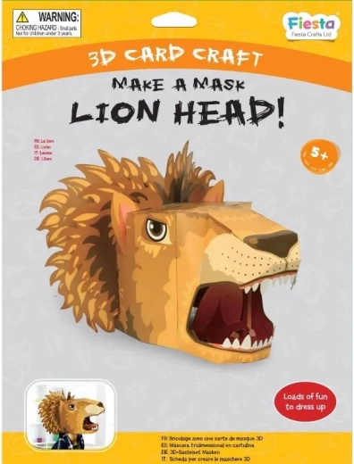 Fiesta Crafts kreativni set 3D maska Lav