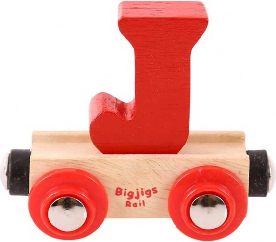 Bigjigs Rail vagon za drvenu željezničku prugu – slovo J